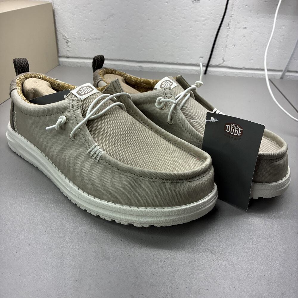 Hey Dude Wally Hickory Denim Mens Shoes Size 9 No Box